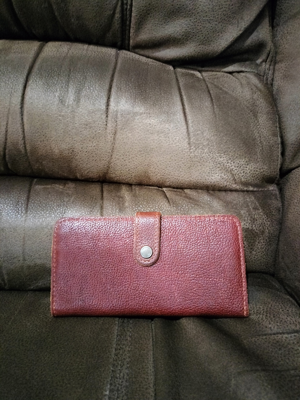 Portland Leather Goods Women's Bifold Wallet In Nutmeg Pebbled Leather